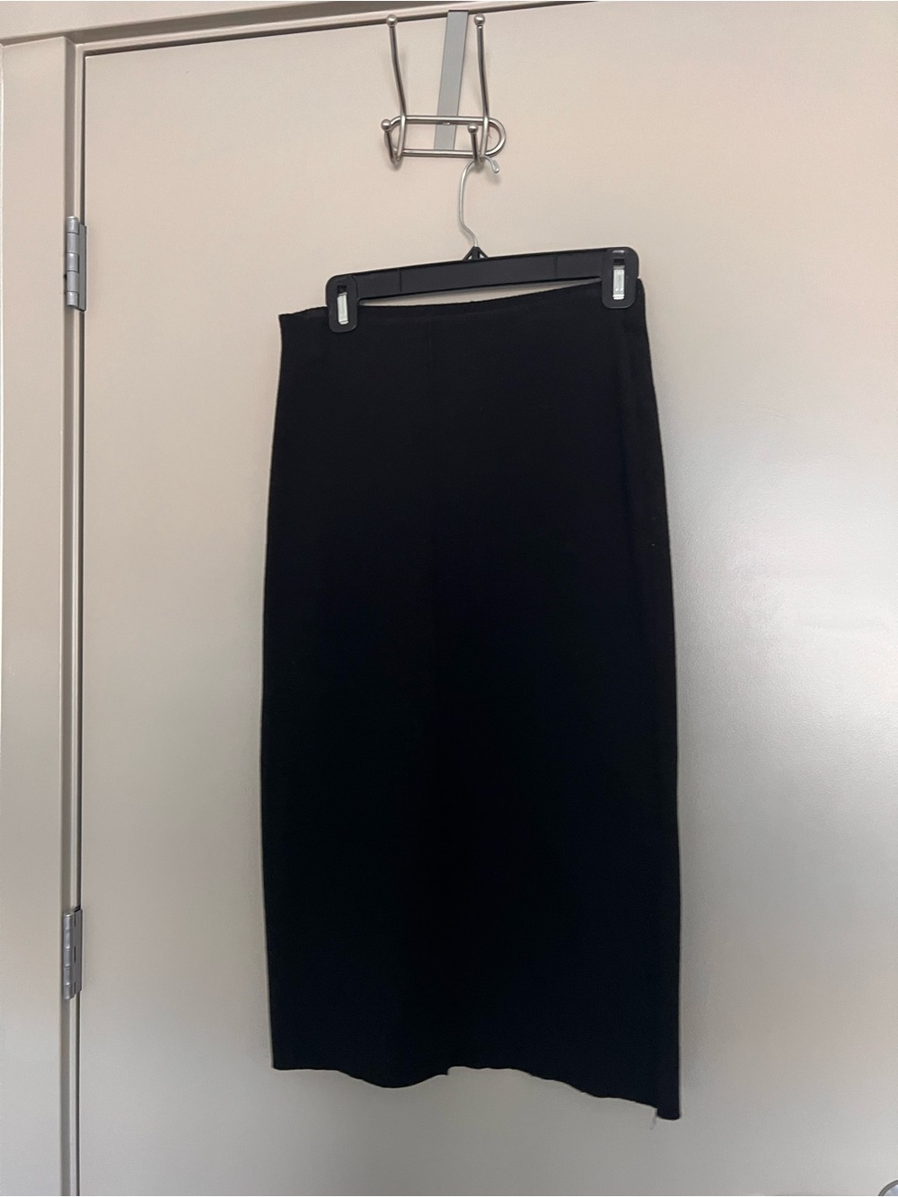 Zara Black Midi Straight Skirt